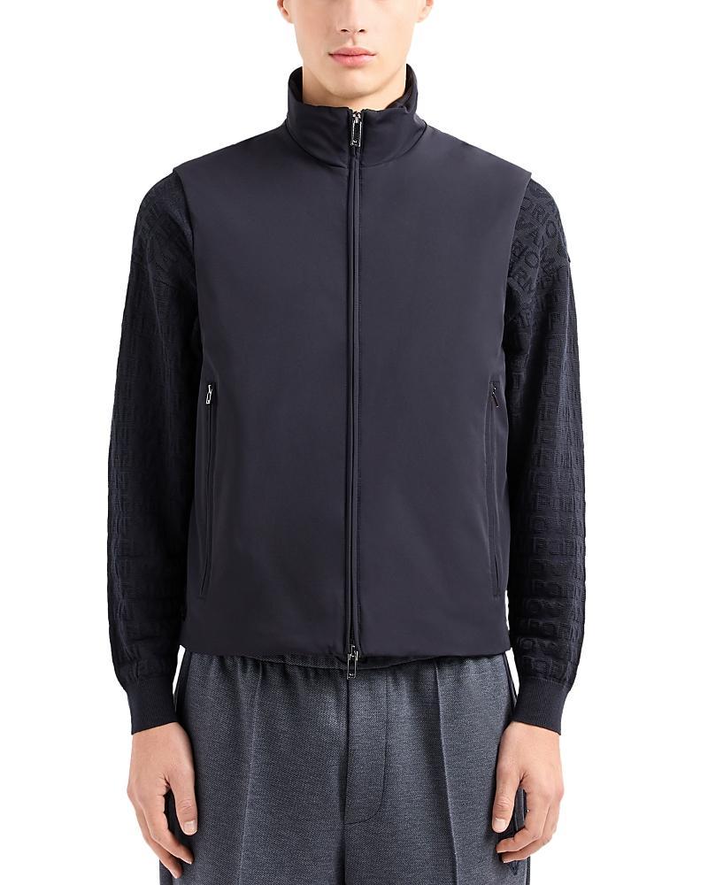 Mens Padded Nylon Full-Zip Vest Product Image