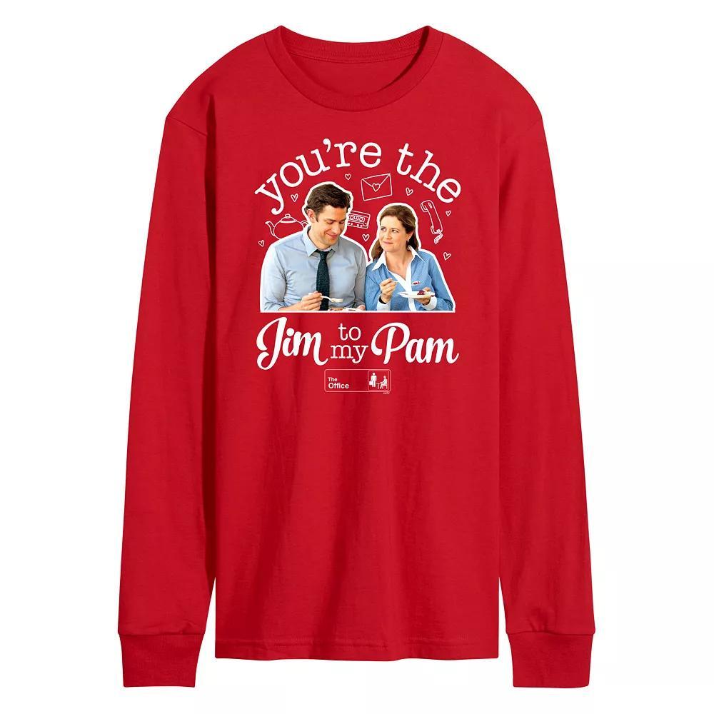 Mens The Office Jim To My Pam Tee Blue Product Image