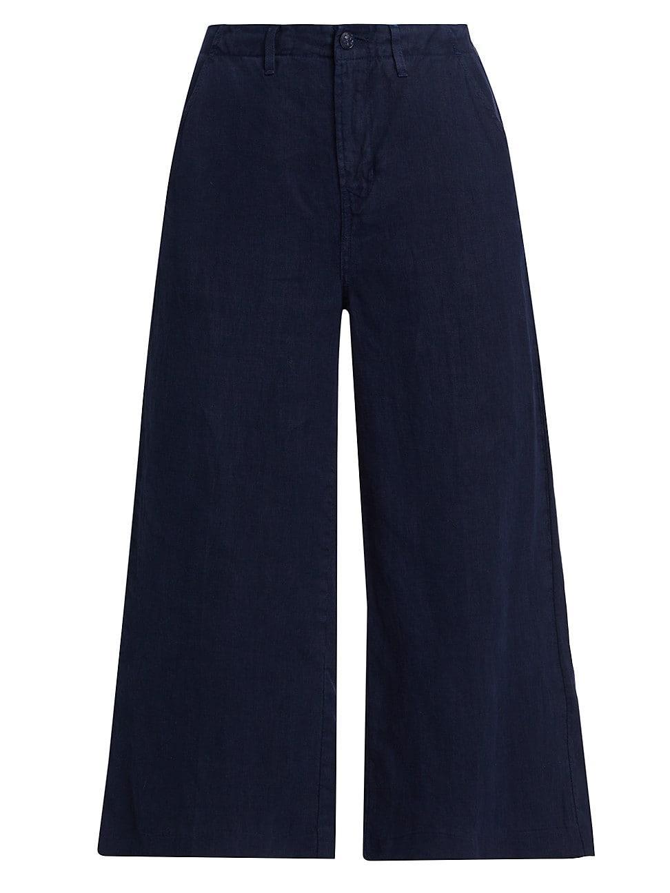 Womens Henderson Linen Crop Pants Product Image