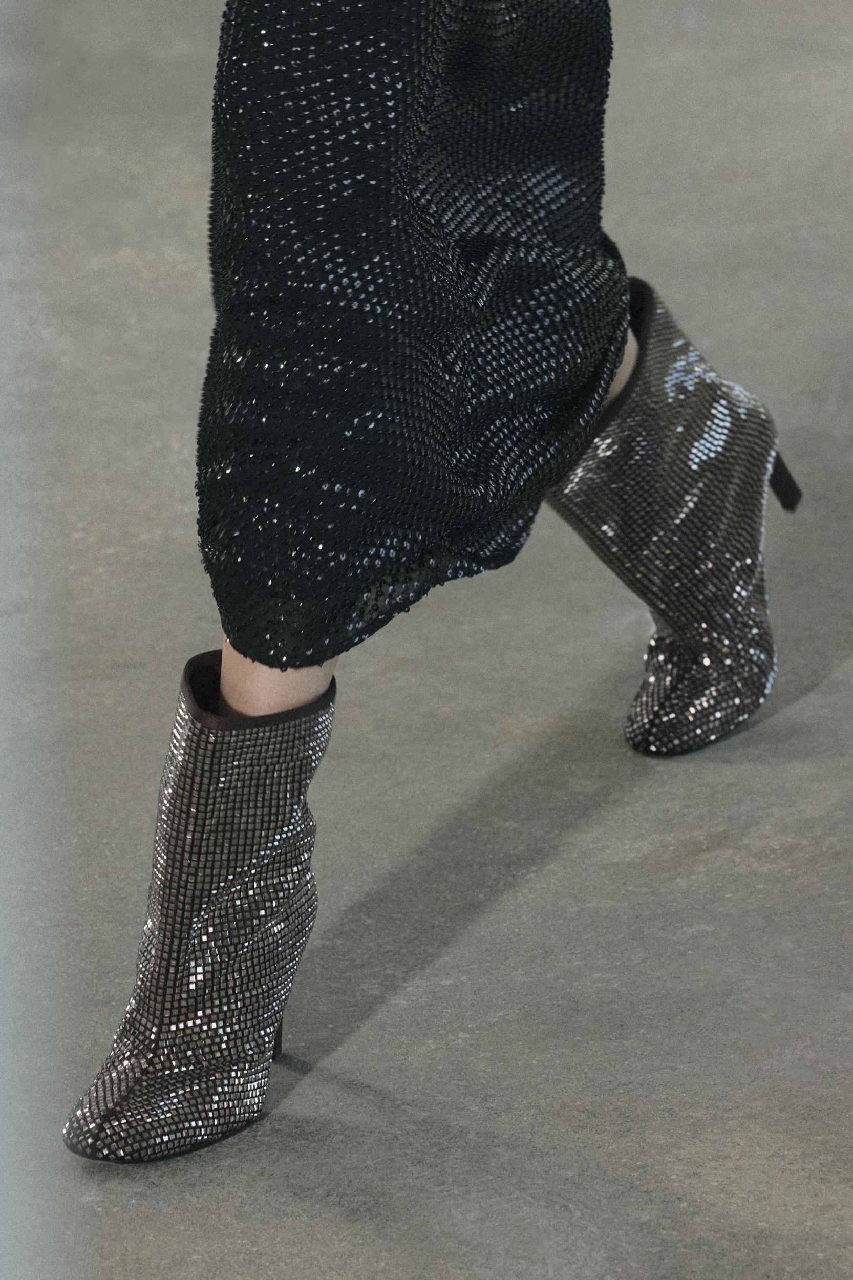 RHINESTONE HEELED ANKLE BOOTS Product Image