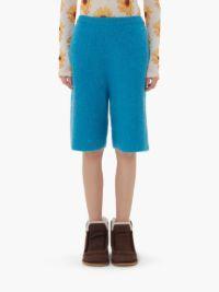 KNITTED BERMUDA SHORTS in blue | JW Anderson US  Product Image