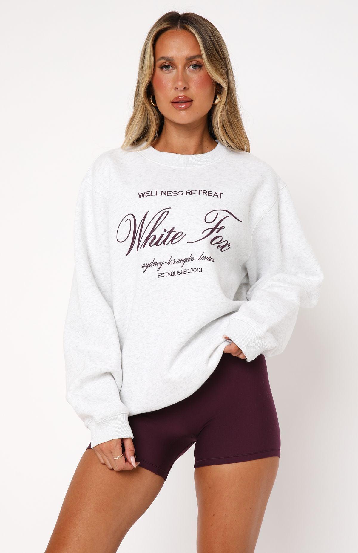 Health & Wellness Oversized Sweater Grey Marle Product Image