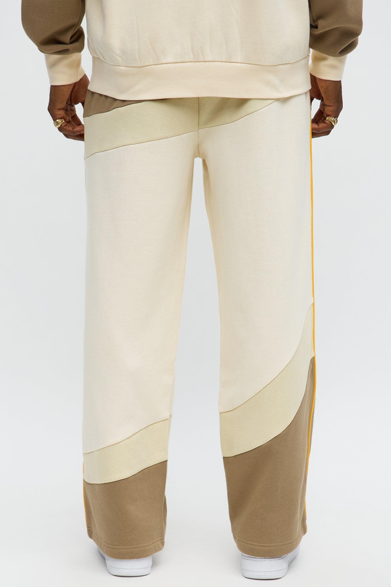Been A Player Colorblock Sweatpant - Tan/Multi Product Image