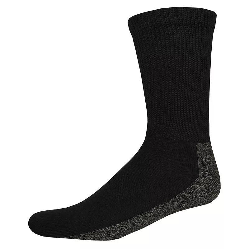 Dickies Mens 2pk Steel Toe Non-Binding Crew Socks 6-12: Heavyweight Tagless Design Product Image