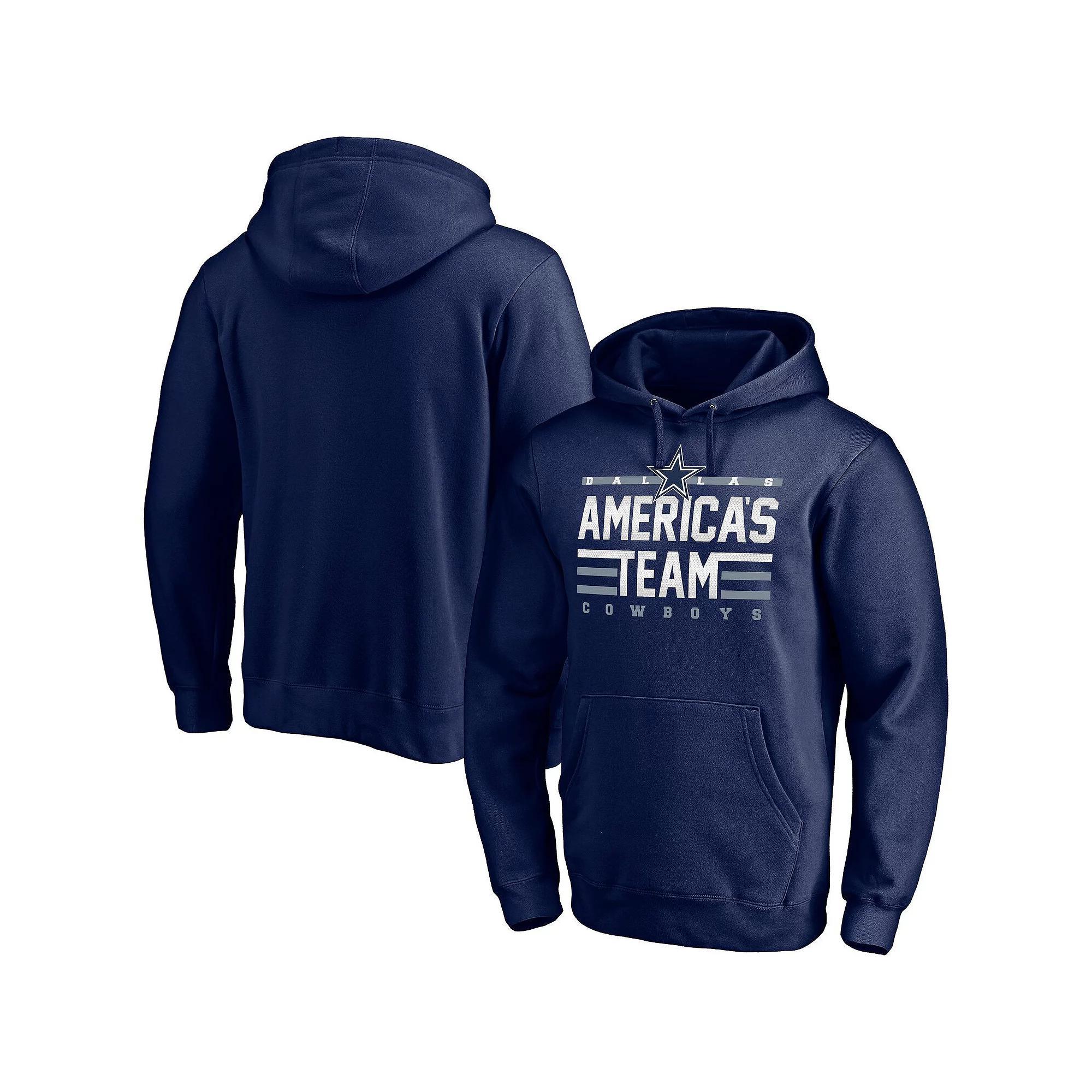 Mens Majestic Dallas Cowboys Hometown Collection Americas Team Pullover Hoodie Blue Product Image