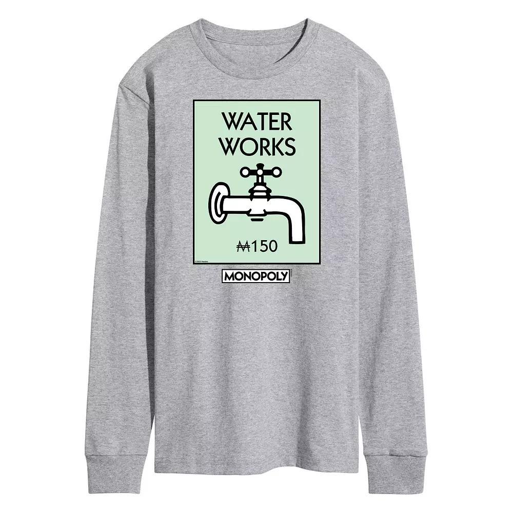 Mens Monopoly Waterworks Long Sleeve Graphic Tee Blue Product Image