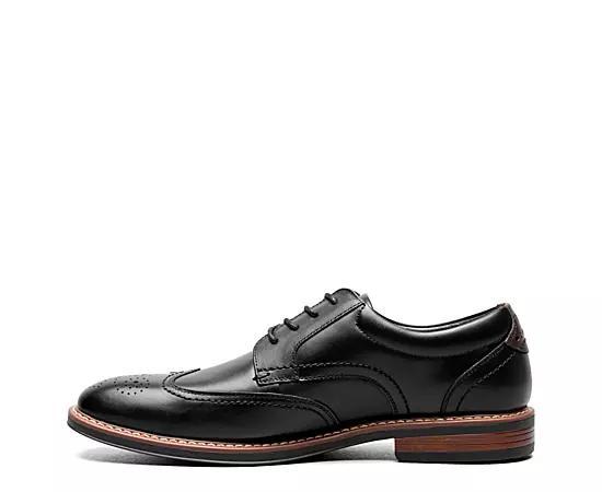 Nunn Bush Centro Flex Mens Wingtip Toe Oxford Dress Shoes Red Product Image