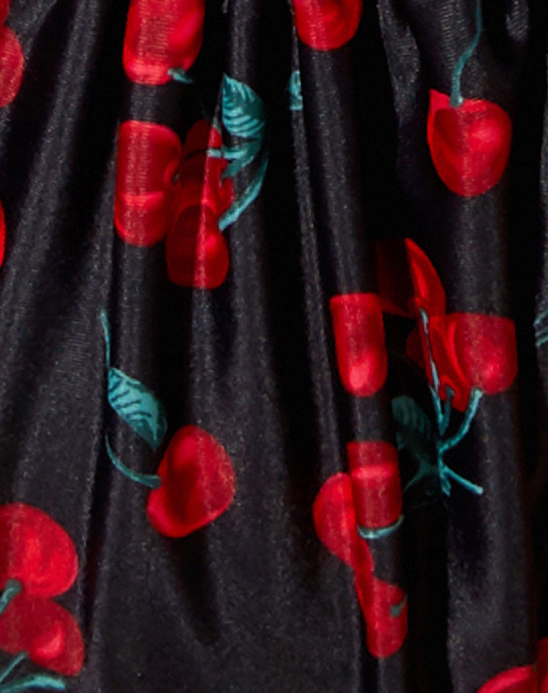 Parmia Bikini Top in Cherries Black Product Image