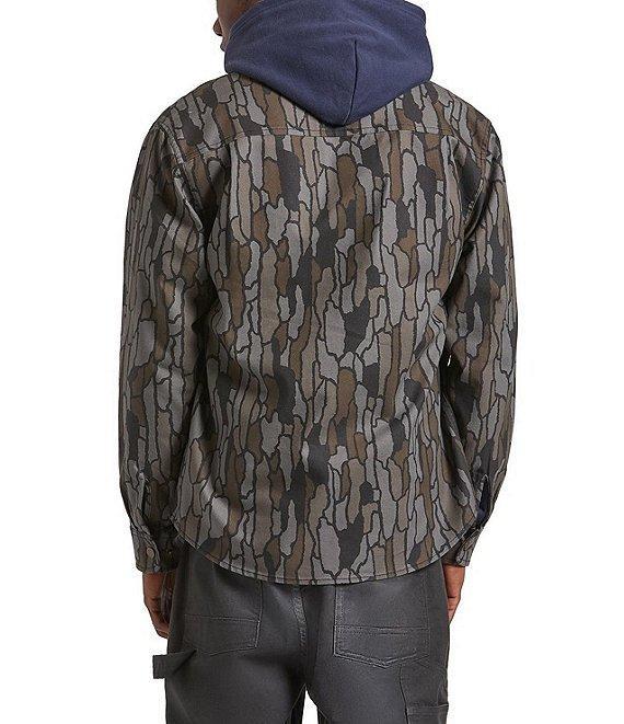 Brixton Builders Camouflage Printed Long Sleeve Canvas Overshirt Product Image