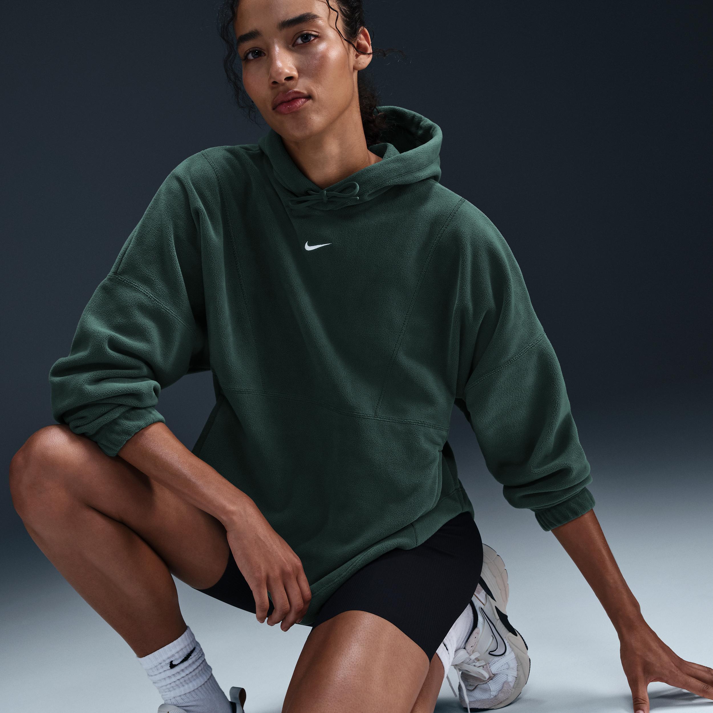 Nike One Women's Oversized Therma-FIT Pullover Fleece Hoodie Product Image