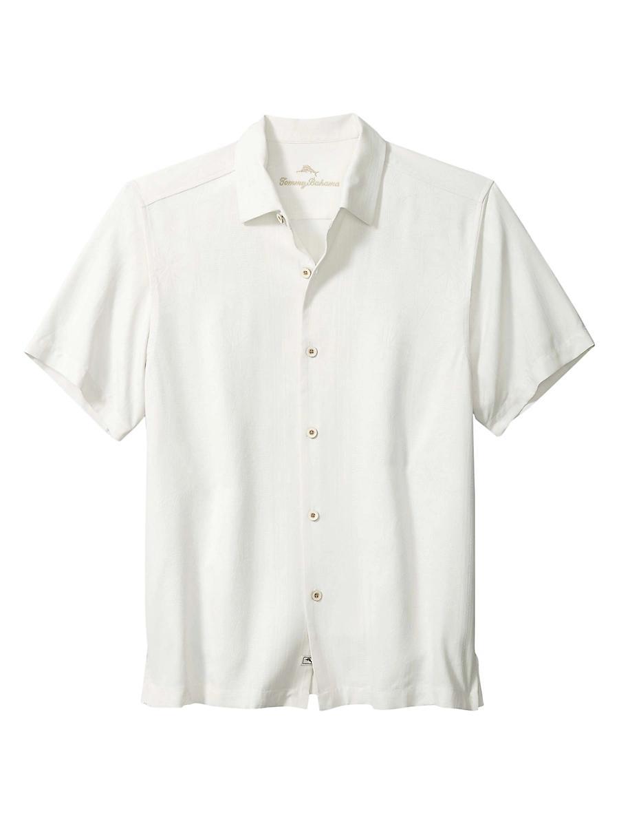 Mens Bali Border Silk Camp Shirt Product Image