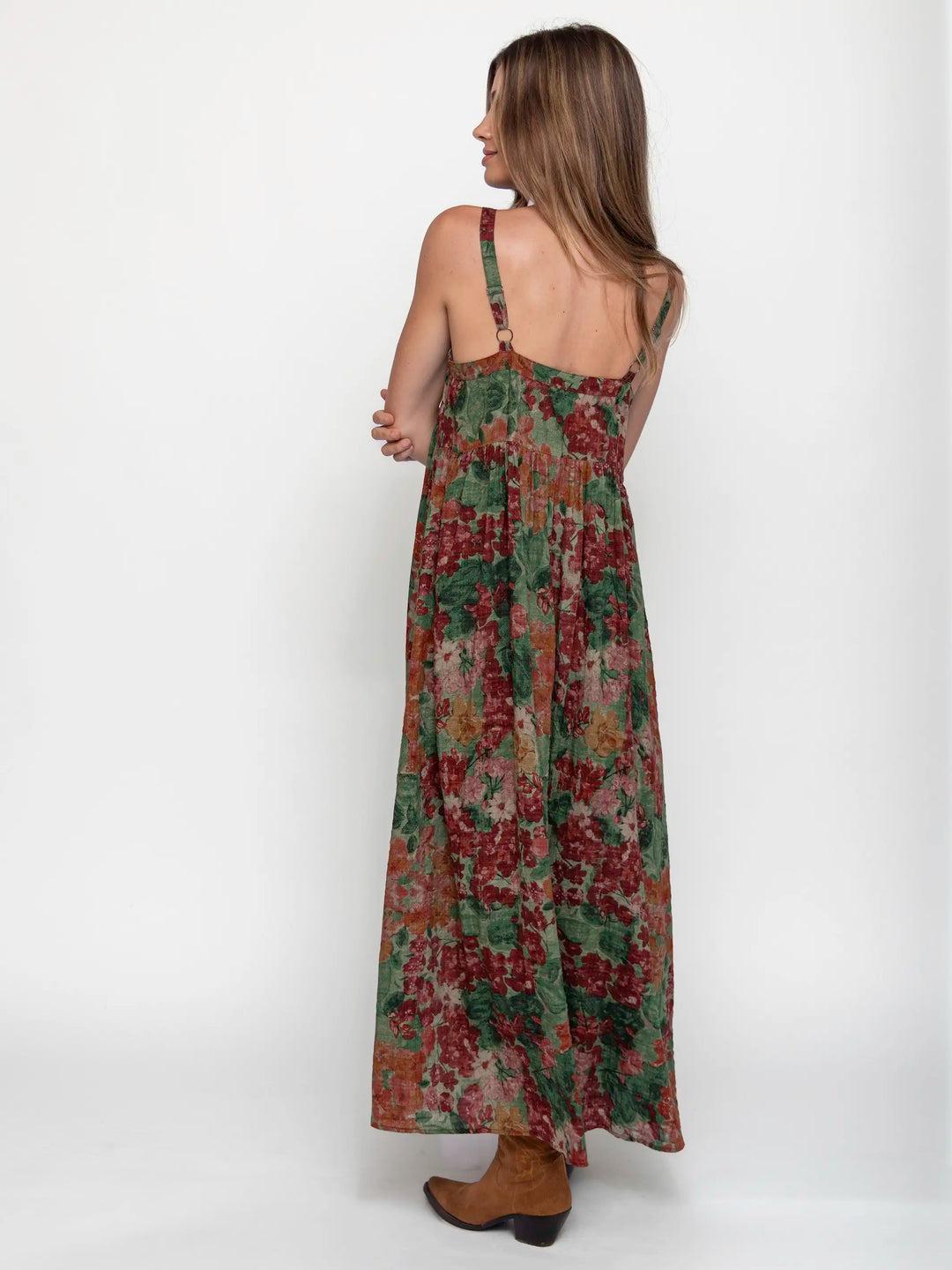 Patti Tie-Front Maxi Dress Product Image