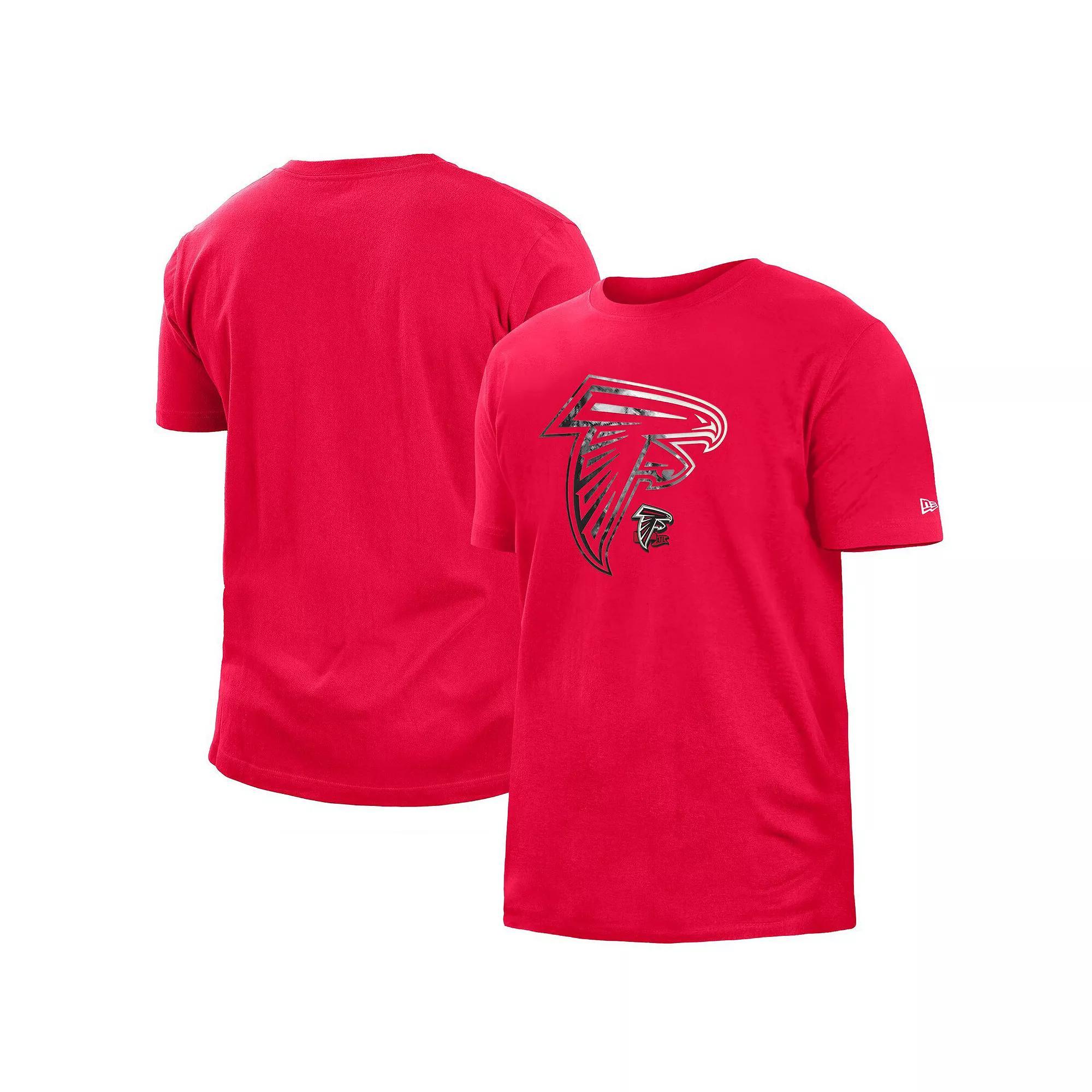 Men's New Era Red Atlanta Falcons 2022 Sideline Ink Dye T-Shirt, Size: Large Product Image