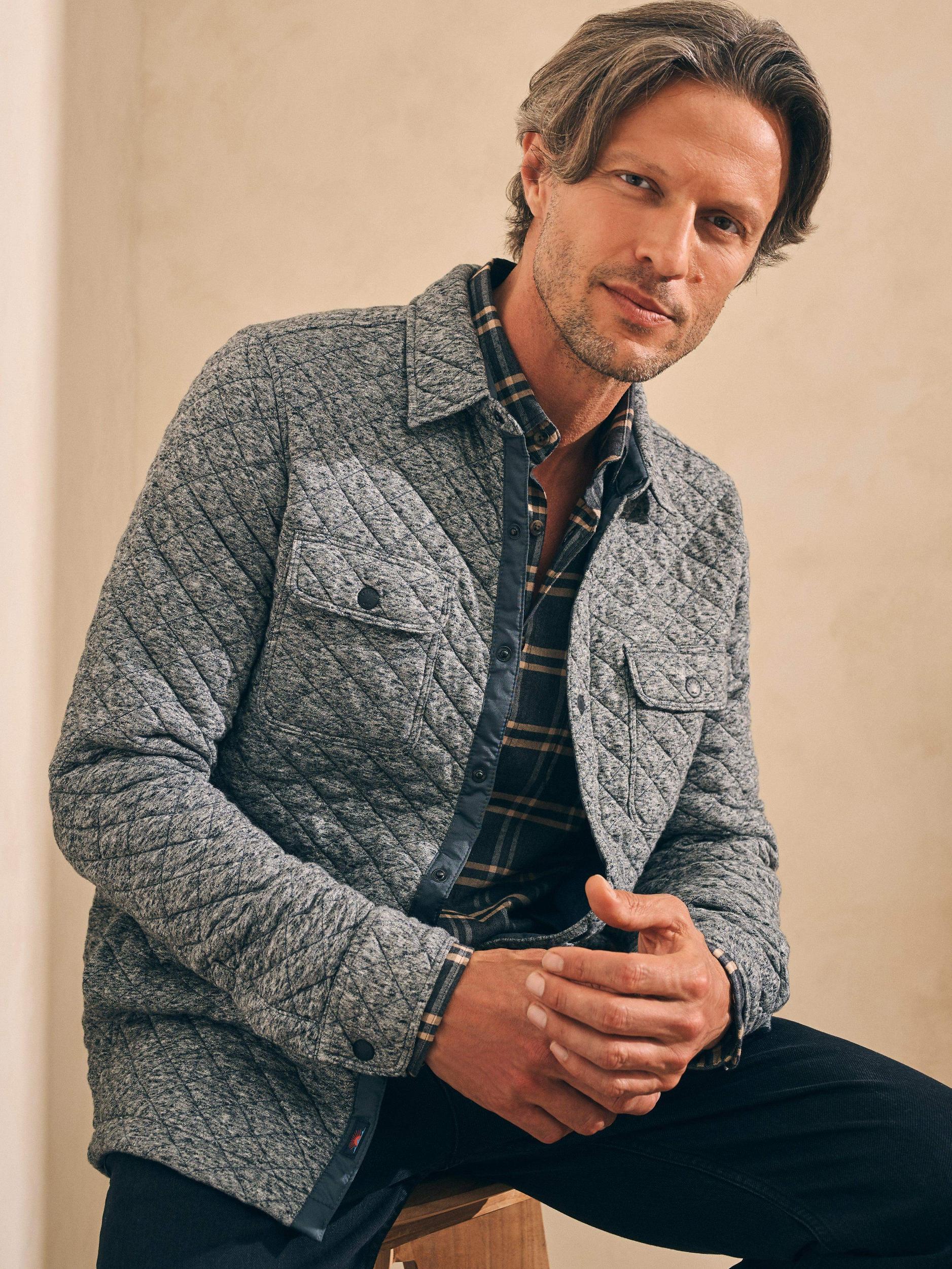Epic Quilted Fleece CPO (Tall) - Carbon Melange Male Product Image