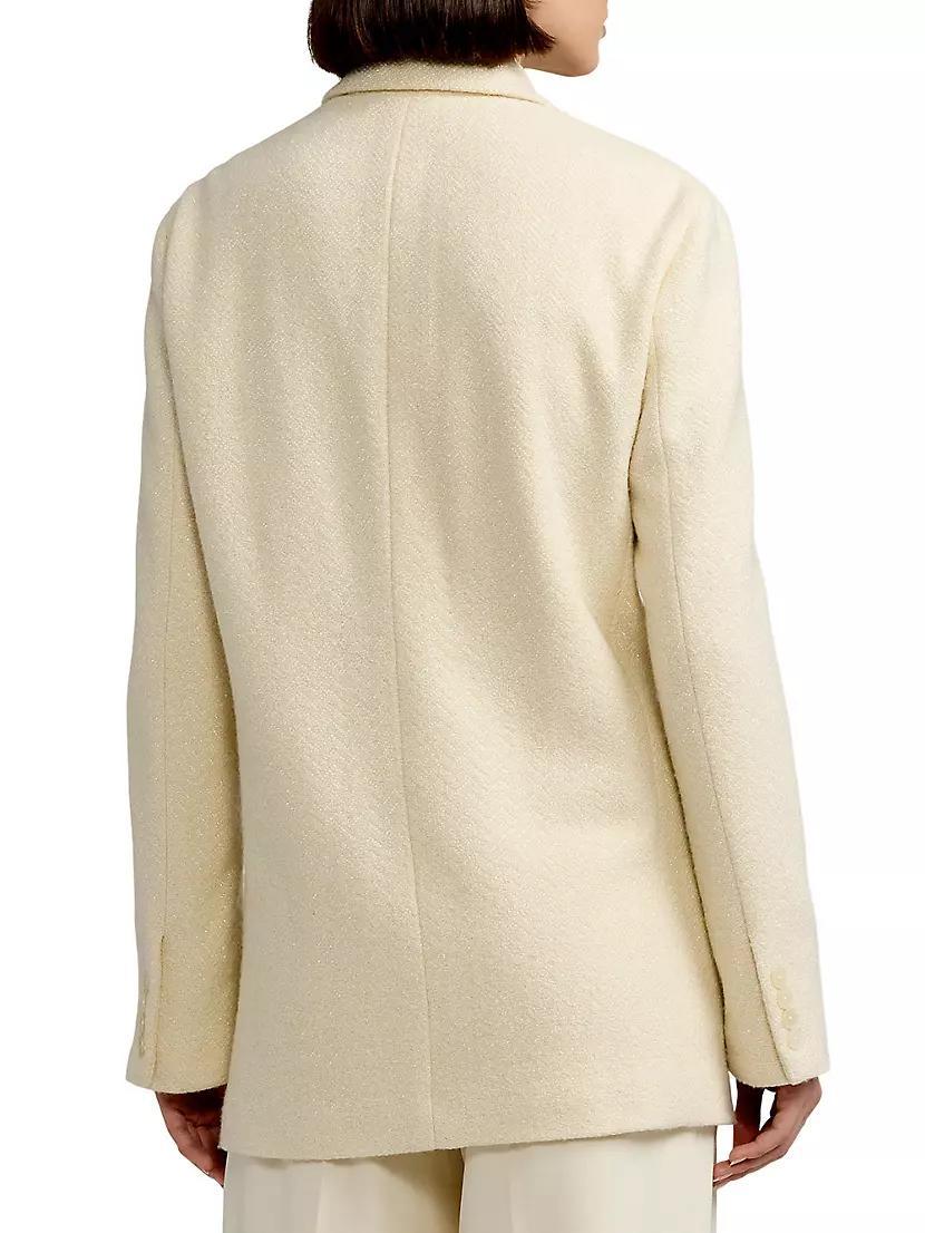 Shirlee Textured Herringbone Blazer Product Image