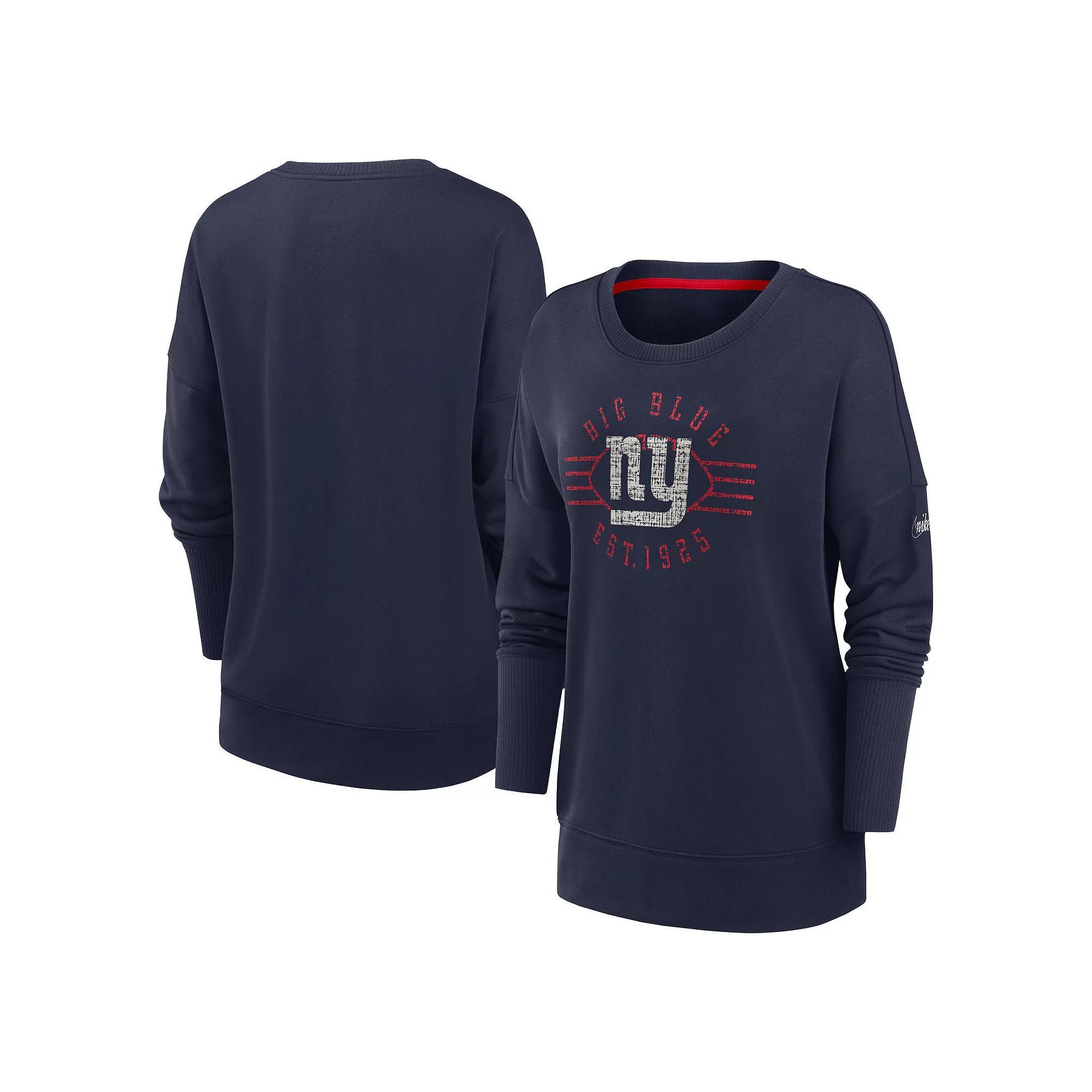 Womens Nike Royal Buffalo Bills Rewind Playback Icon Performance Pullover Sweatshirt Product Image
