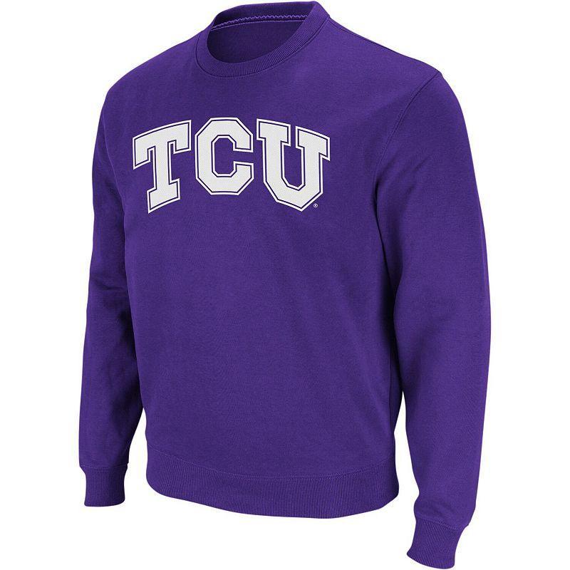 Men's Colosseum Black Iowa Hawkeyes Arch & Logo Crew Neck Sweatshirt, Size: XL Product Image