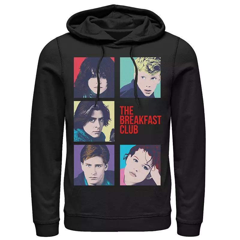 Men's Breakfast Club Group Shot Squares Hoodie, Size: Small, Black Product Image