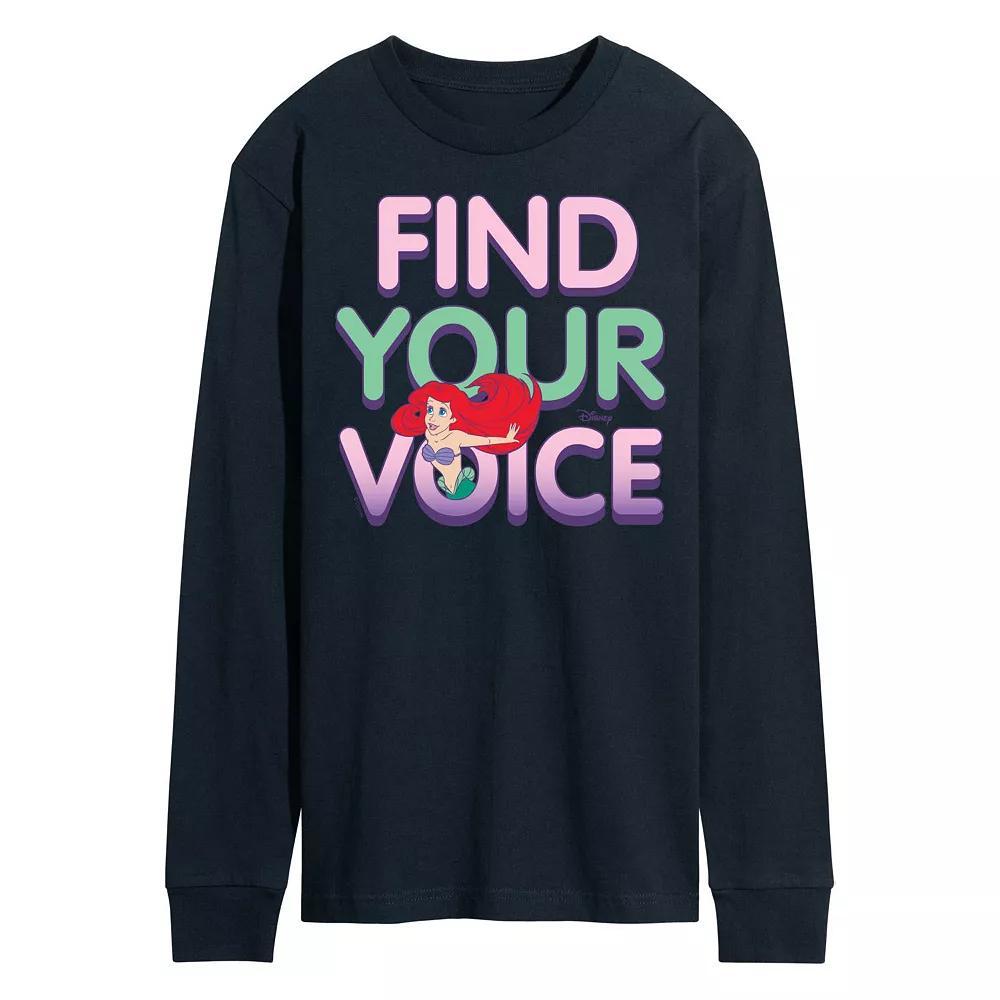 Disneys The Little Mermaid Mens Ariel Long Sleeve Tee Product Image