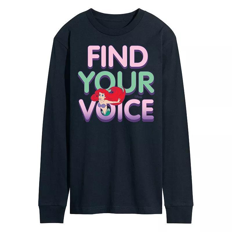 Disneys The Little Mermaid Mens Ariel Long Sleeve Tee Product Image