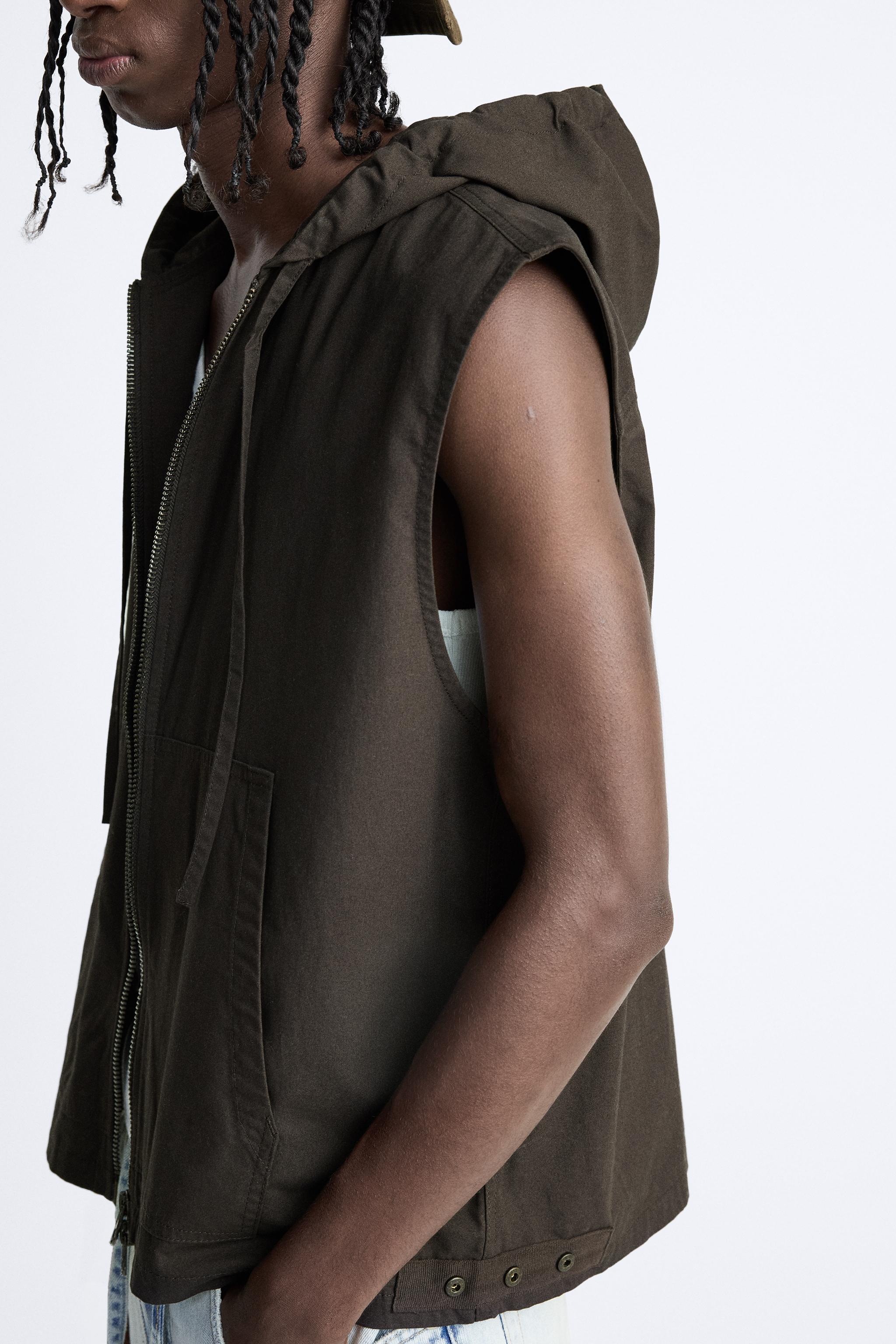 HOODED SHIRT VEST Product Image