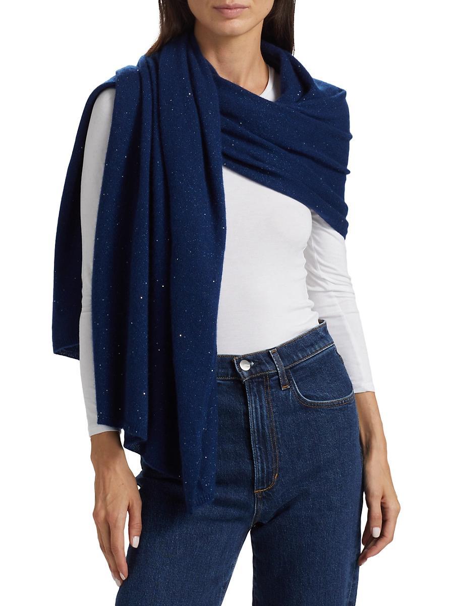 All-Over Sequin Cashmere Scarf Product Image
