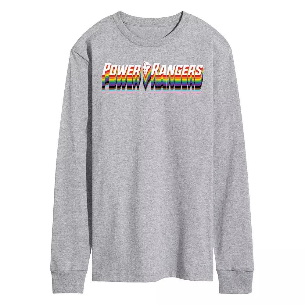 Mens Power Rangers Pride Logo Long Sleeve Graphic Tee Product Image