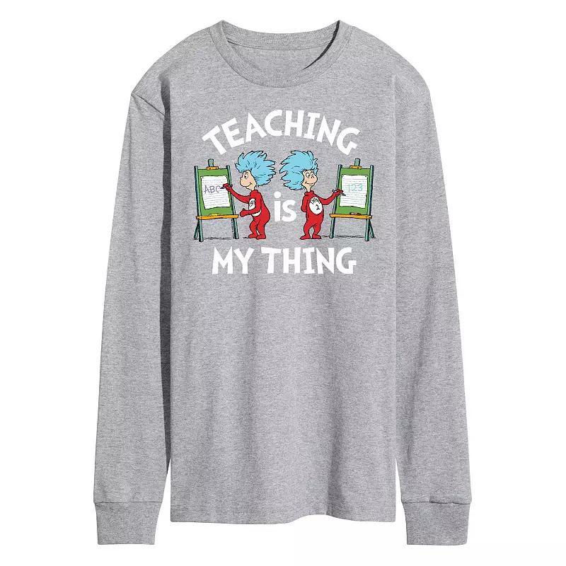 Mens Dr. Seuss Teaching Is My Thing Long Sleeve Product Image
