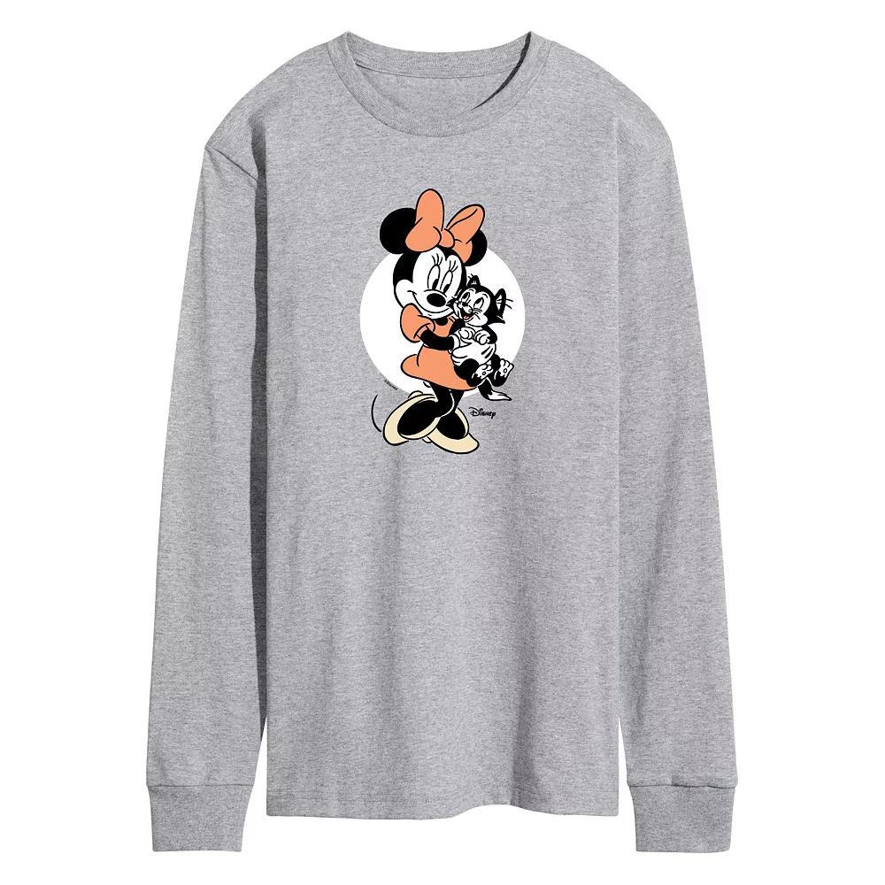 Disney's Minnie Mouse & Figaro Men's Long Sleeve Graphic Tee, Size: XL, Red Product Image