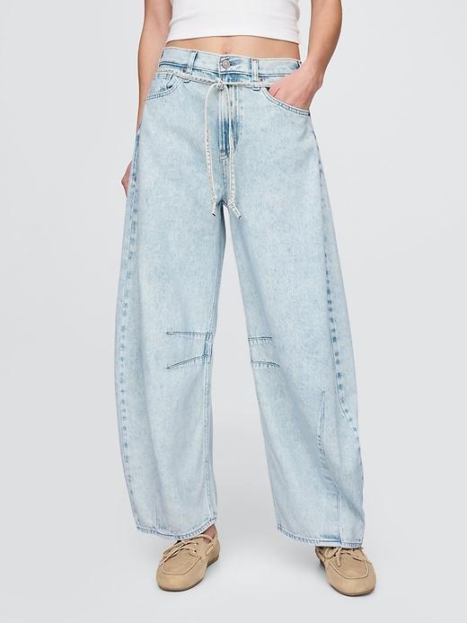 High Rise UltraSoft Horseshoe Jeans Product Image