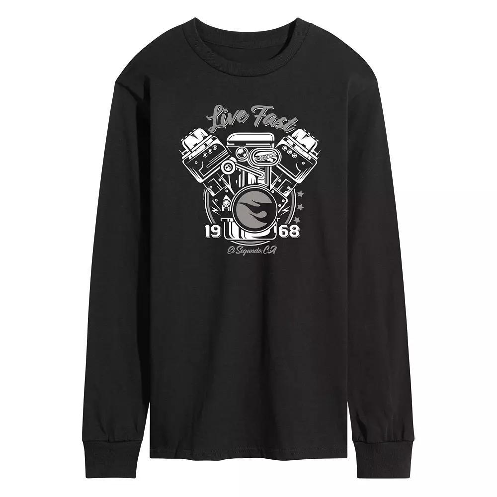 Mens Hot Wheels Live Fast 1968 Tee Product Image