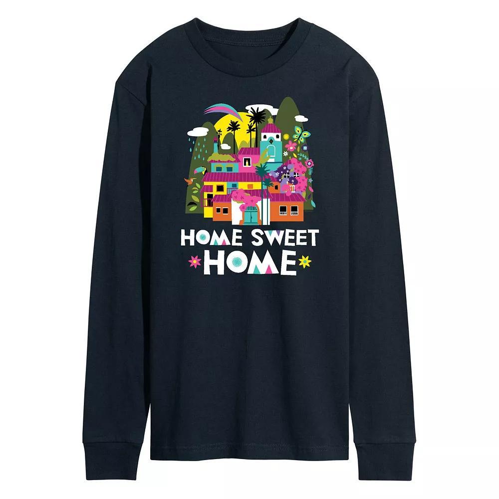 Disneys Encanto Mens Home Sweet Home Long Sleeve Graphic Tee Blue Product Image