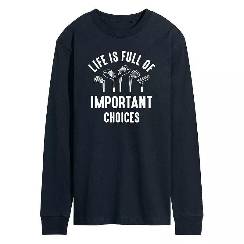 Mens Life Is Full Of Important Choices Long Sleeve Graphic Tee Product Image