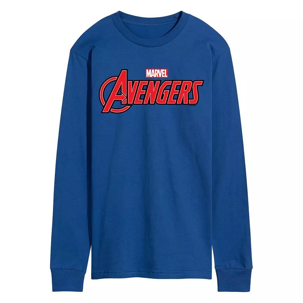 Mens Marvel Avengers Logo Long Sleeve Graphic Tee Product Image