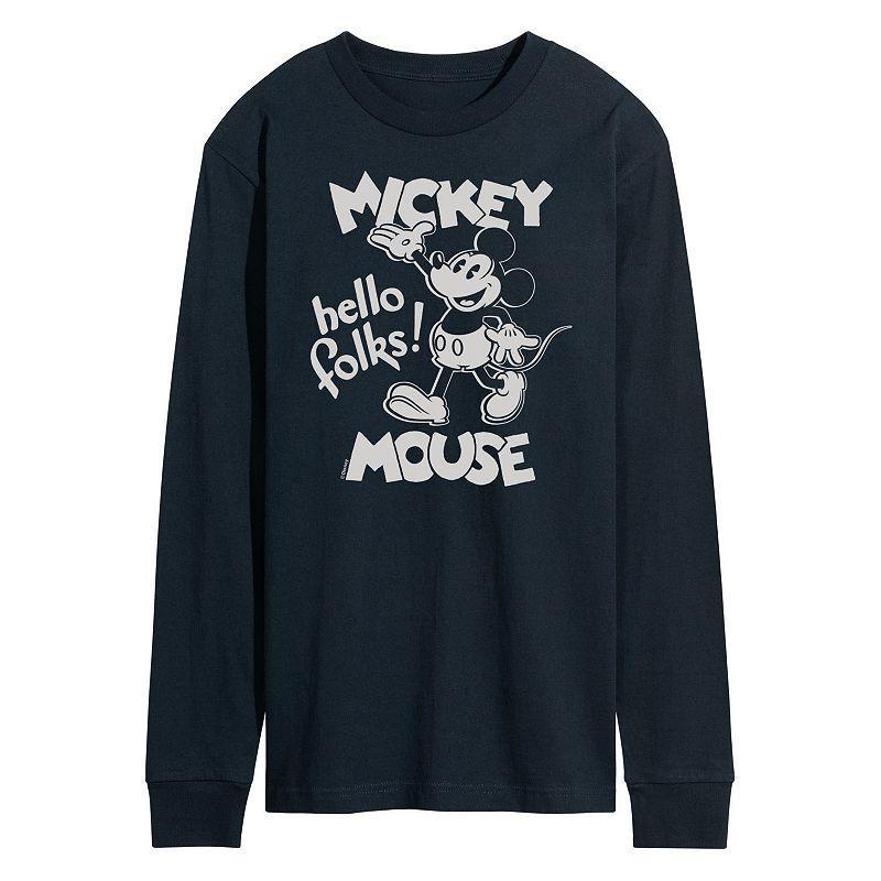 Mens Disneys Mickey Mouse Hello Folks Tee Product Image