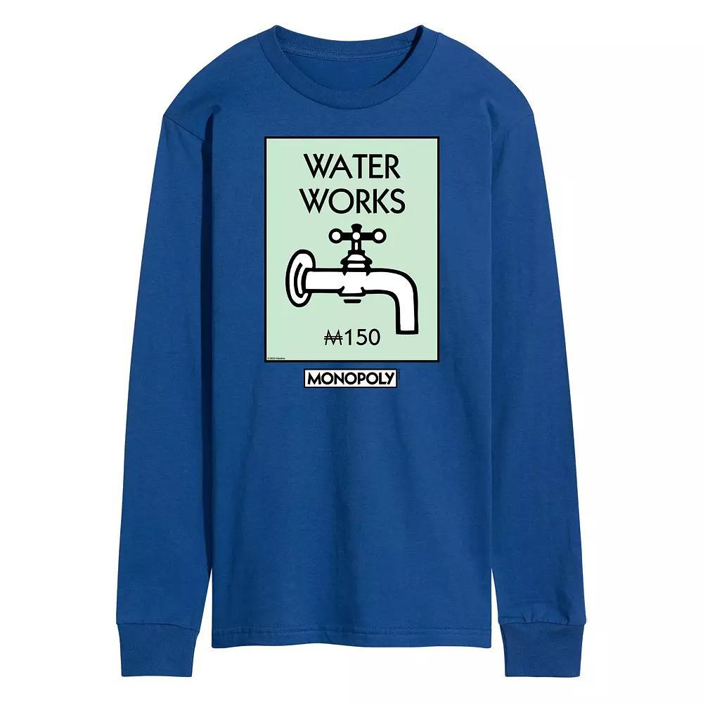 Mens Monopoly Waterworks Long Sleeve Graphic Tee Blue Product Image