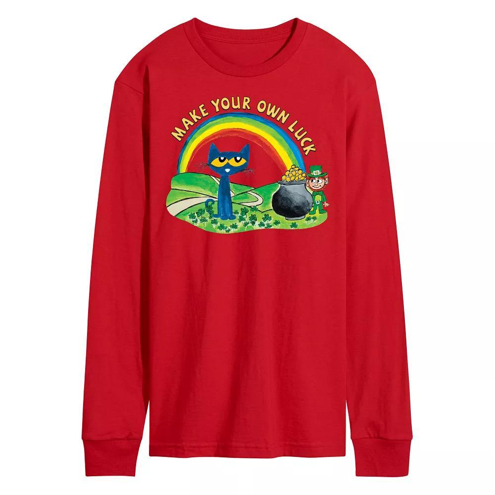 Disneys Mickey Mouse & Friends Mens Ho Ho Ho Long Sleeve Graphic Tee Product Image
