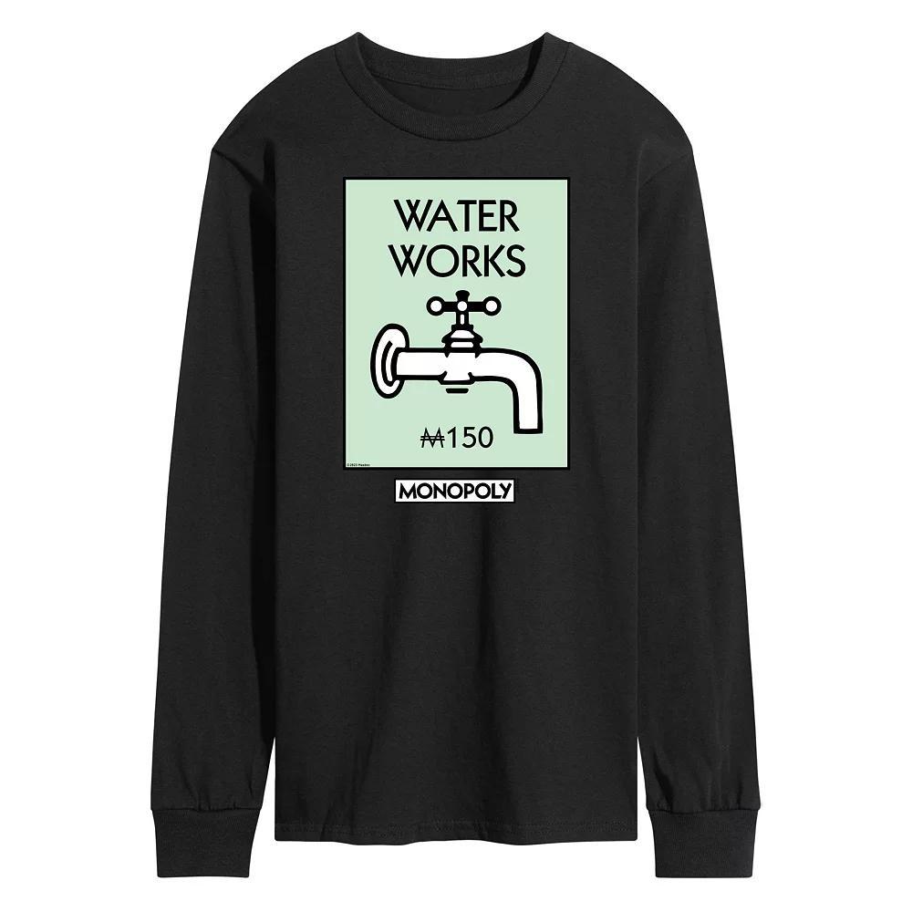 Mens Monopoly Waterworks Long Sleeve Graphic Tee Blue Product Image