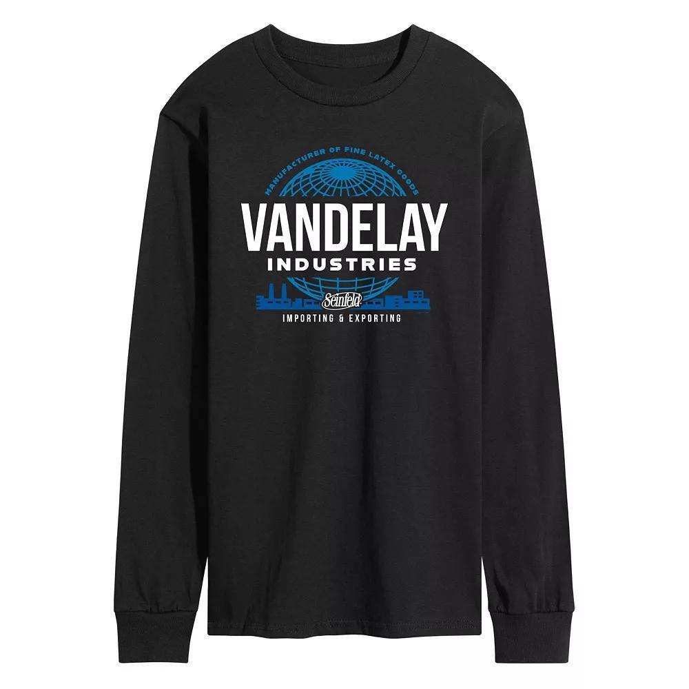 Men's Seinfeld Vandelay Industries Long Sleeve Graphic Tee, Size: Small, Blue Product Image