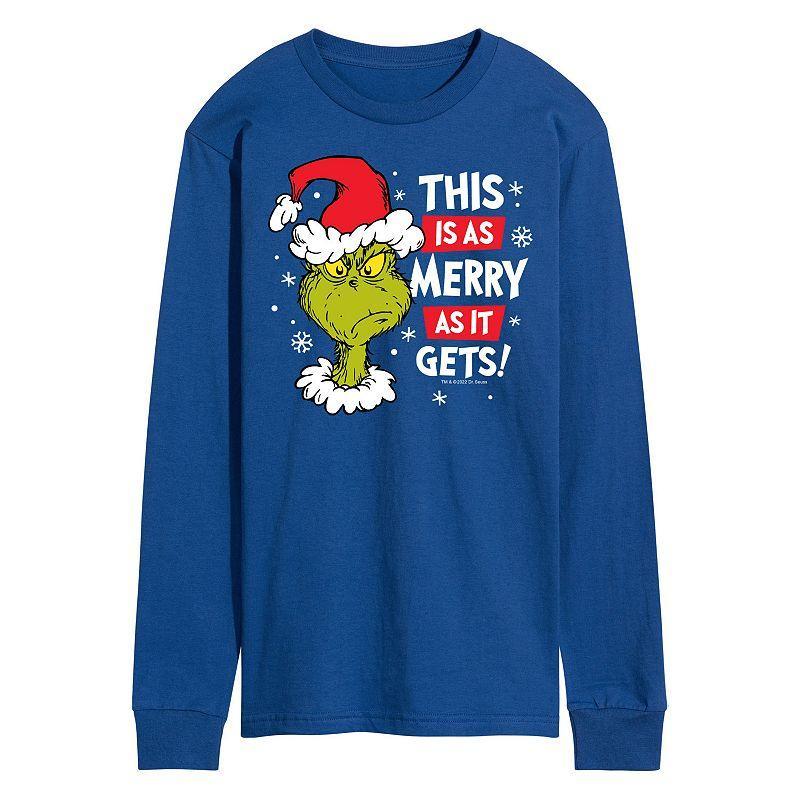 Mens Dr. Seuss Grinch This Is As Merry As It Gets Long Sleeve Tee Product Image