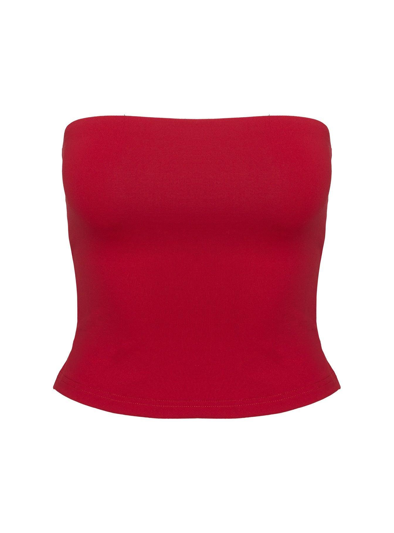Aurorah Strapless Top Red Product Image