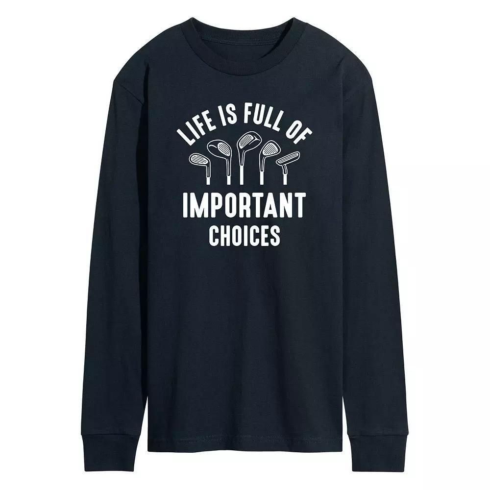 Mens Life Is Full Of Important Choices Long Sleeve Graphic Tee Product Image