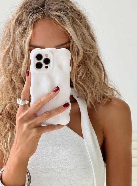 Maceline iPhone Case White / Pink Product Image