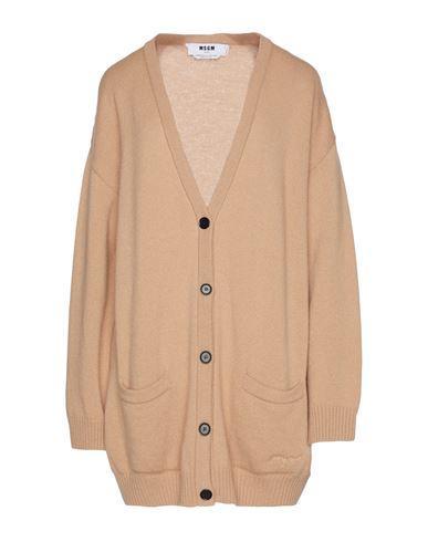MSGM Woman Cardigan Camel Size S Wool, Cashmere In Beige Product Image