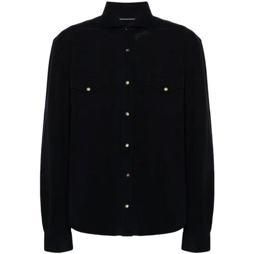 BRUNELLO CUCINELLI Long-sleeve Cotton Shirt In C4425 Product Image