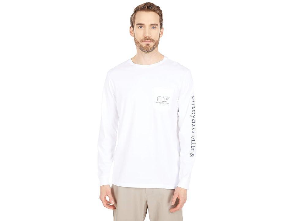 Vineyard Vines Long Sleeve Garment Dyed Vintage Whale Tee Product Image