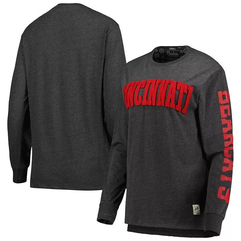 Womens Pressbox Cincinnati Bearcats Two-Hit Canyon Long Sleeve T-Shirt Product Image