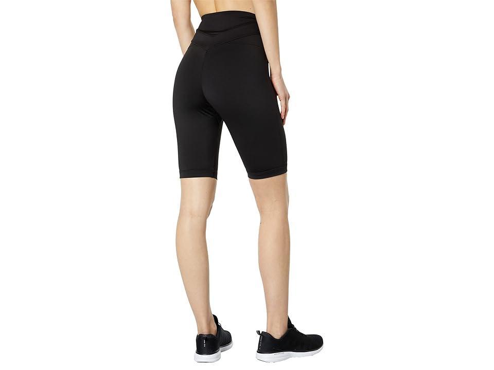 UFC 3/4 Panel Yoga Shorts Black) Women's Clothing Product Image