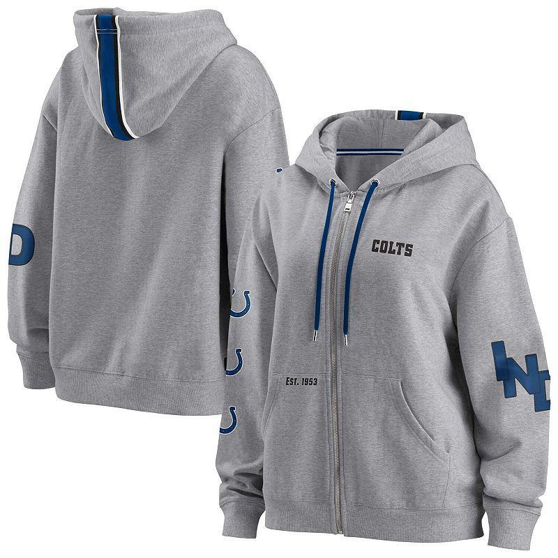Women's WEAR by Erin Andrews Gray Seattle Seahawks Full-Zip Hoodie, Size: XS, Grey Product Image