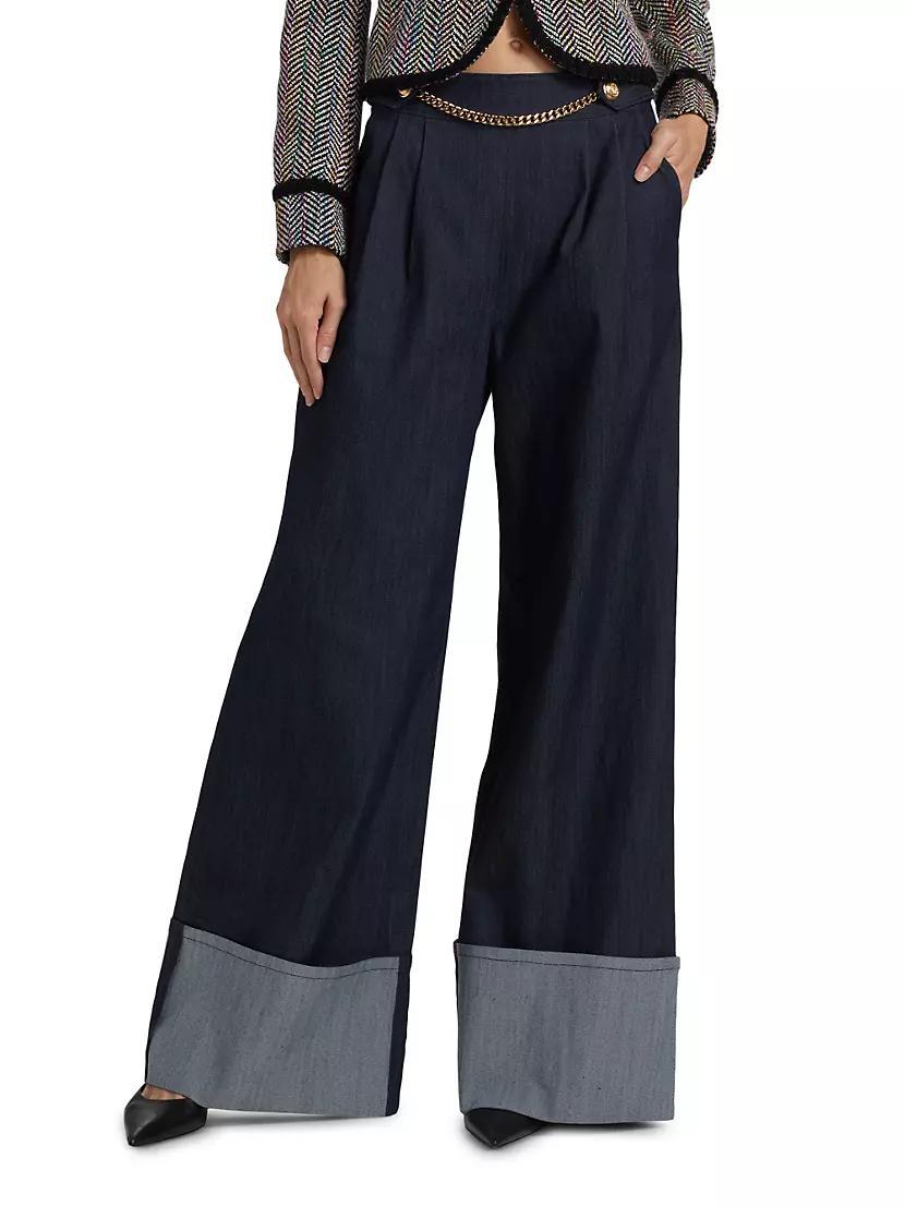 Bader Wide-Leg Cuff Pants Product Image